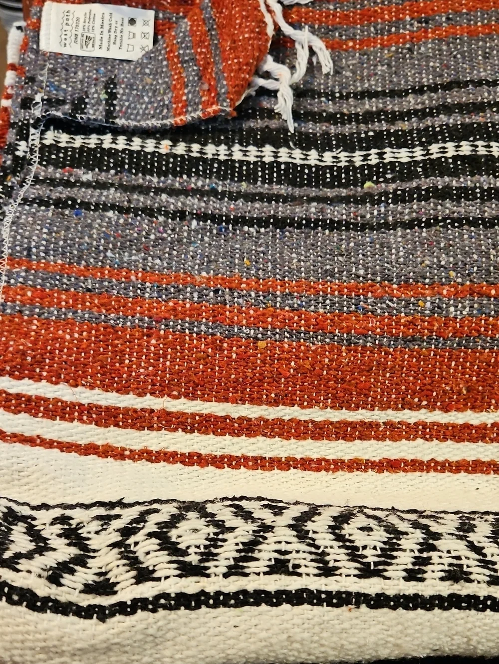 Authentic Mexican Fringe Throw Blanket